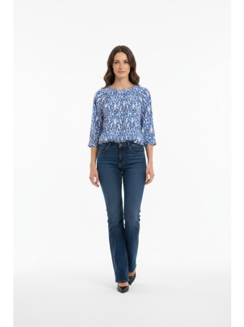 Olsen Kék-Fehér Killa Blúz