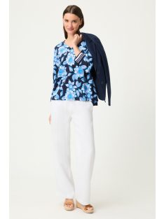 Olsen Kék-Fehér Virágos Polli Felső