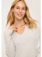 Olsen Beige-Köves Remmi Pulóver