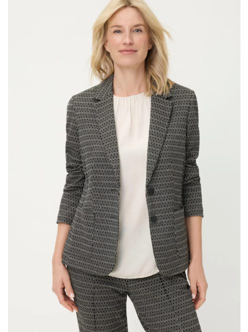 Olsen Fekete-Fehér Mintás Ferran Blézer