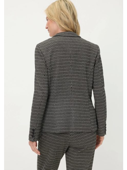 Olsen Fekete-Fehér Mintás Ferran Blézer