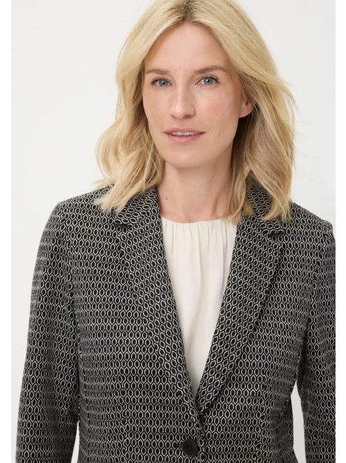 Olsen Fekete-Fehér Mintás Ferran Blézer