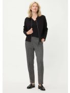 Olsen Fekete-Fehér Mintás Ferran Nadrág