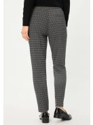 Olsen Fekete-Fehér Mintás Ferran Nadrág
