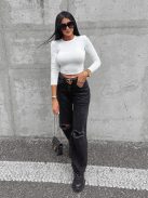 O'la Voga Fekete Morgan Farmernadrág