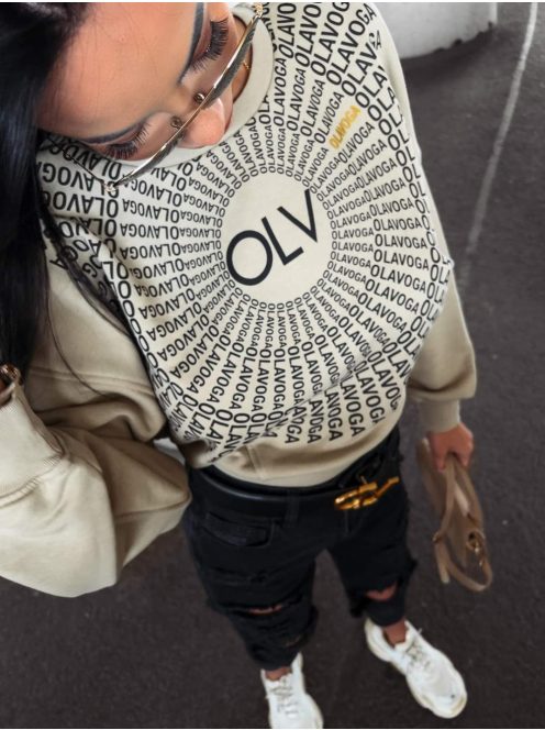 O'la Voga Khaki Tanes Pulóver