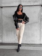 O'la Voga Beige Zelia Nadrág