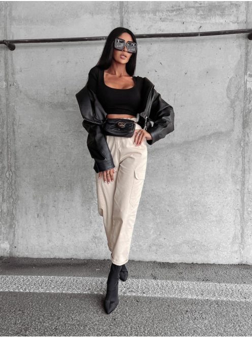 O'la Voga Beige Zelia Nadrág