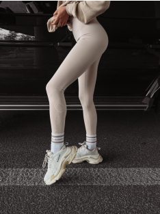 O'la Voga Beige Iggy Leggings