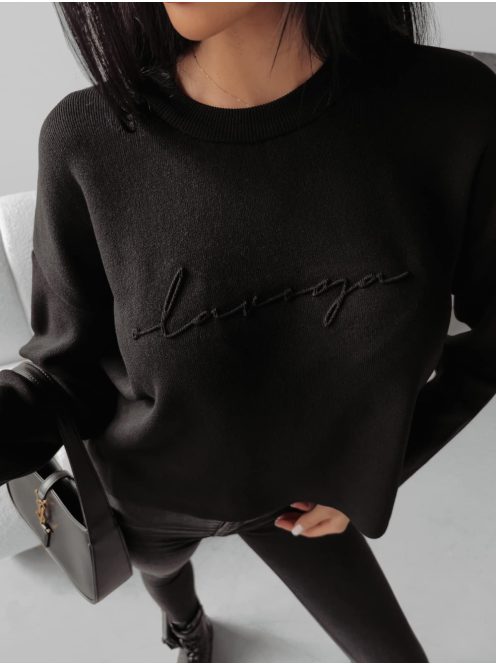 O'la Voga Fekete Nell Pulóver