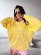 O'la Voga Sárga Aplomb Pulóver