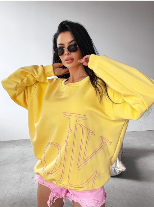 O'la Voga Sárga Aplomb Pulóver