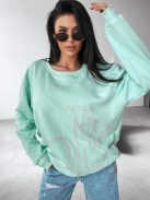 O'la Voga Mentazöld Aplomb Pulóver