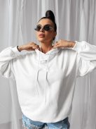 O'la Voga Ekrü Collage Pulóver