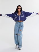 O'la Voga Kék Ashen Sky Pulóver