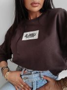 O'la Voga Csokibarna Cinnamon Haze Pulóver