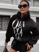 O'la Voga Fekete Morning Pulóver