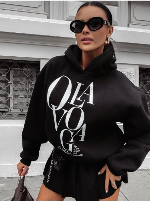 O'la Voga Fekete Morning Pulóver