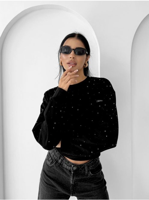 O'la Voga Fekete Rhaella Pulóver