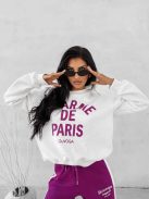 O'la Voga Ekrü-Lila Charme Pulóver