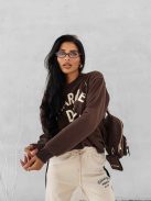 O'la Voga Barna-Beige Charme Pulóver