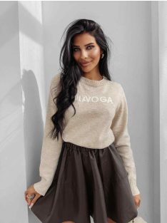 O'la Voga Beige Zaio Pulóver