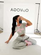 O'la Voga Szürke-Pink Zelvora Poló