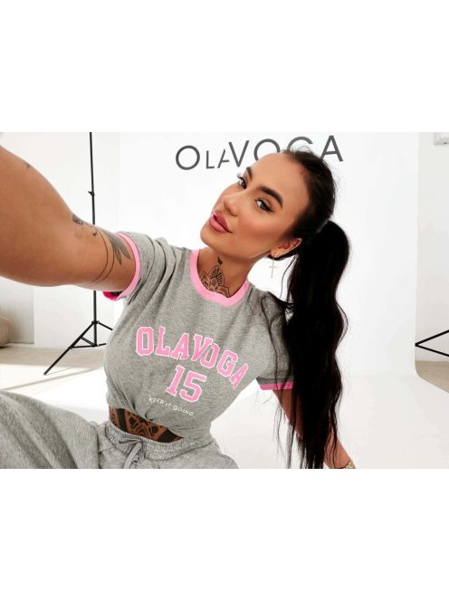 O'la Voga Szürke-Pink Zelvora Poló