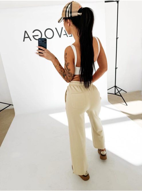 O'la Voga Beige Fiofio Nadrág