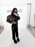 O'la Voga Fekete Fiofio Nadrág