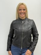 Otto Kern Fekete Amra Bőrkabát