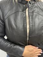 Otto Kern Fekete Amra Bőrkabát