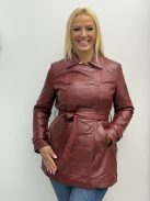Otto Kern Bordó Anke Bőrkabát