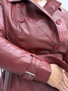 Otto Kern Bordó Anke Bőrkabát