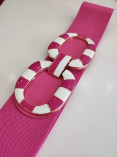 Pink-Fehér Akvamarin Öv