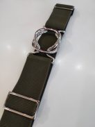 Khaki-Ezüst Szelenit Öv