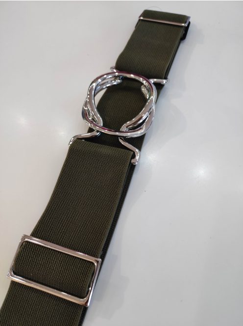 Khaki-Ezüst Szelenit Öv