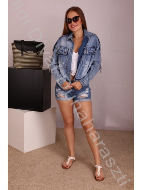 O'la Voga Vállán Strasszos Kabát