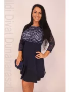 Phardo Sötétkék-Fehér Briell 3/4 Ruha