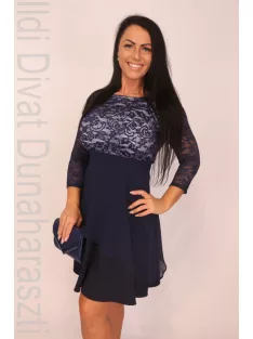 Phardo Sötétkék-Fehér Briell 3/4 Ruha