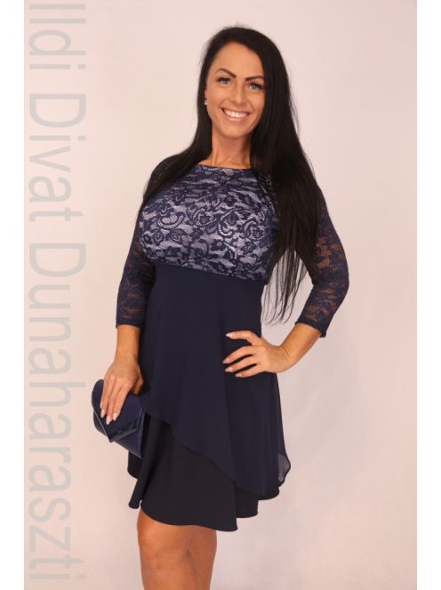 Phardo Sötétkék-Fehér Briell 3/4 Ruha