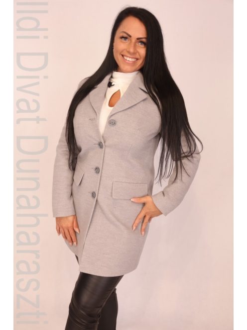 Rubin Szürke Szövetkabát