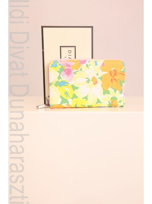 Diana&Co Rózsaszín Virágos Pénztárca