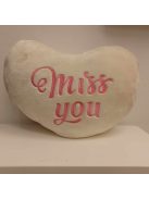 Poppy Ekrü Szíves Párna