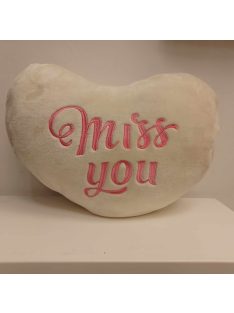 Poppy Ekrü Szíves Párna