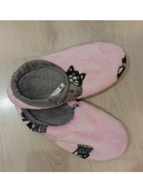 Poppy Pink-Cicás Papucs
