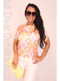 Rouge Púder-Barack Mintás Tekla Felső