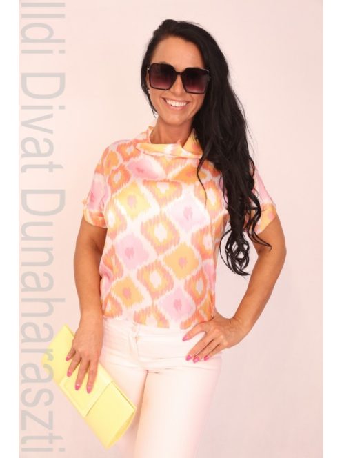 Rouge Púder-Barack Mintás Tekla Felső