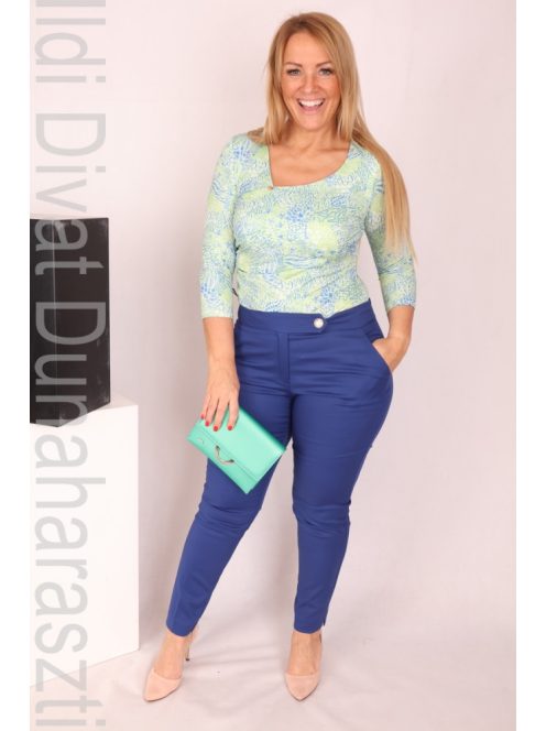 Rouge Kék-Zöld Mintás Szandi Body