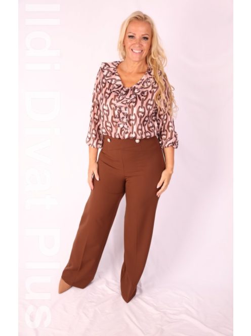 Rouge Rózsaszín-Barna Madeira Blúz